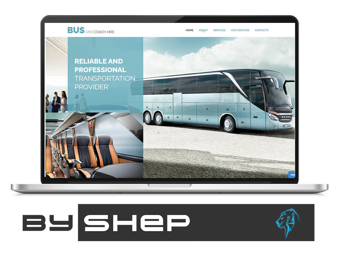 Разработка  сайта по аренде автобусов 